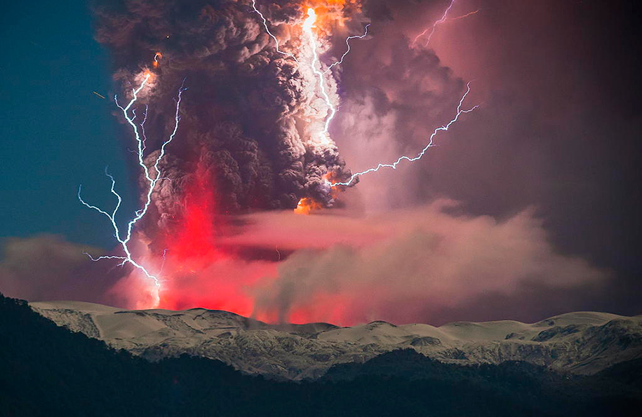 Как прекрасен этот мир Erupted-volcano-chile-francisco-negroni-14