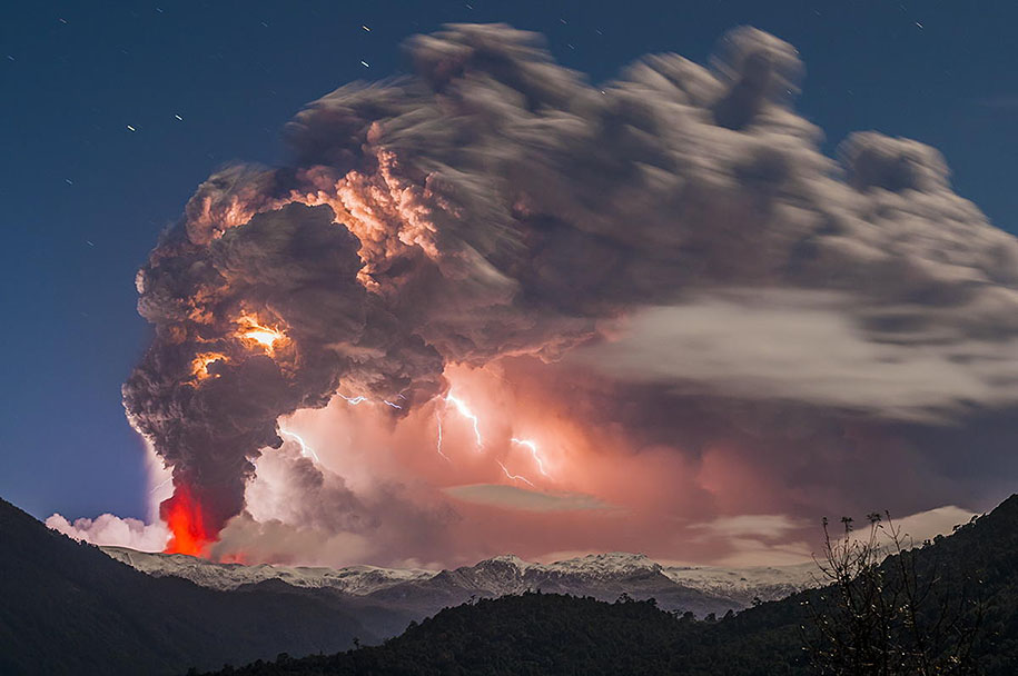 Как прекрасен этот мир Erupted-volcano-chile-francisco-negroni-5
