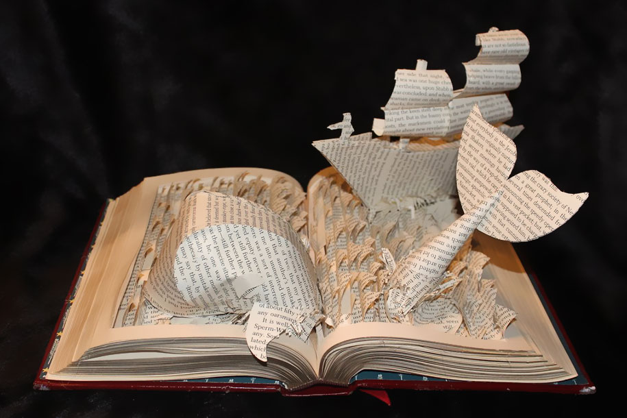 Stories From Books Come To Life In Paper Sculptures By
