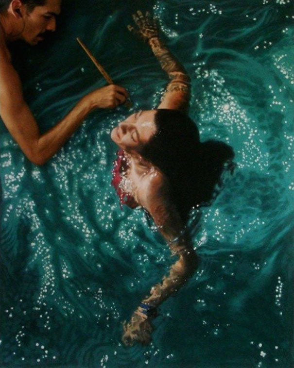 realistic-paintings-water-swimming-people-gustavo-silva-nunez-11