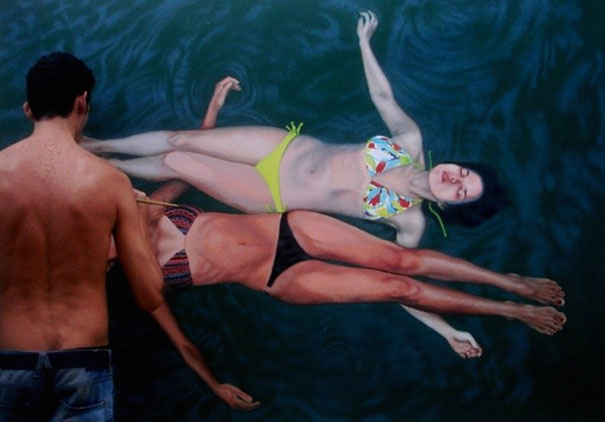 realistic-paintings-water-swimming-people-gustavo-silva-nunez-4