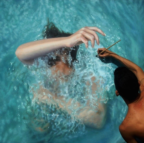 realistic-paintings-water-swimming-people-gustavo-silva-nunez-9