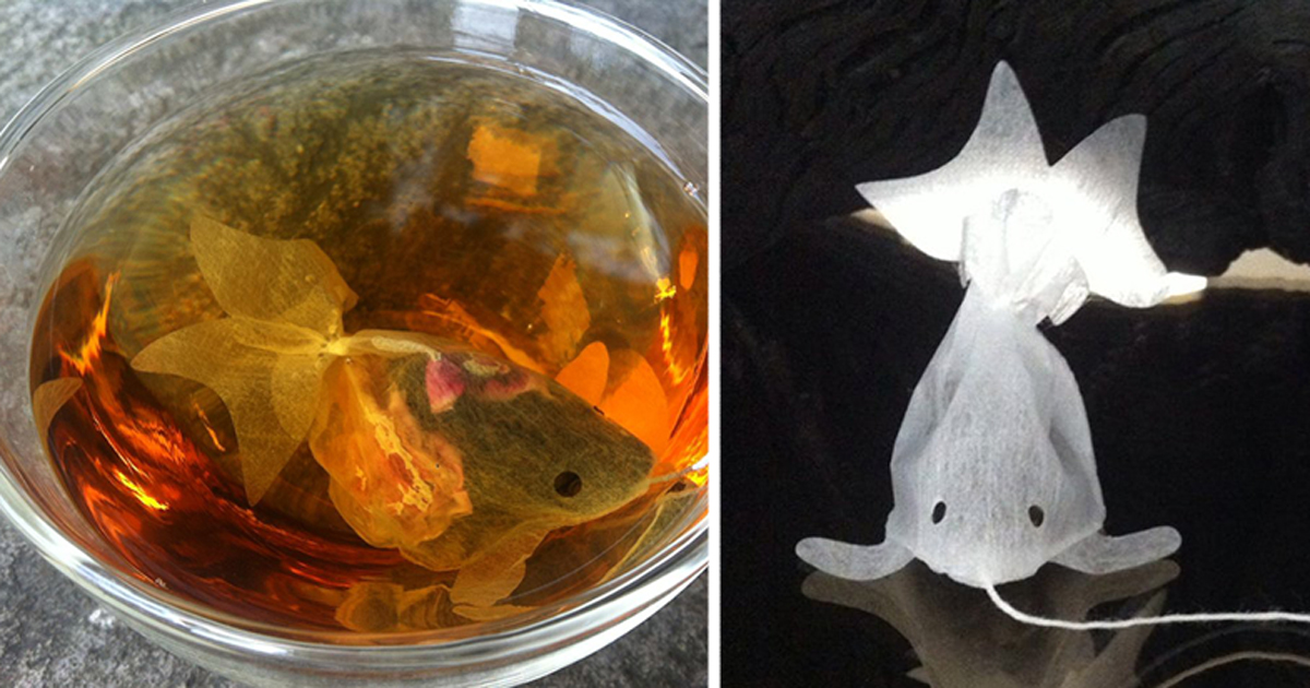 These Goldfish Tea Bags From Taiwan Turn Your Teacup Into