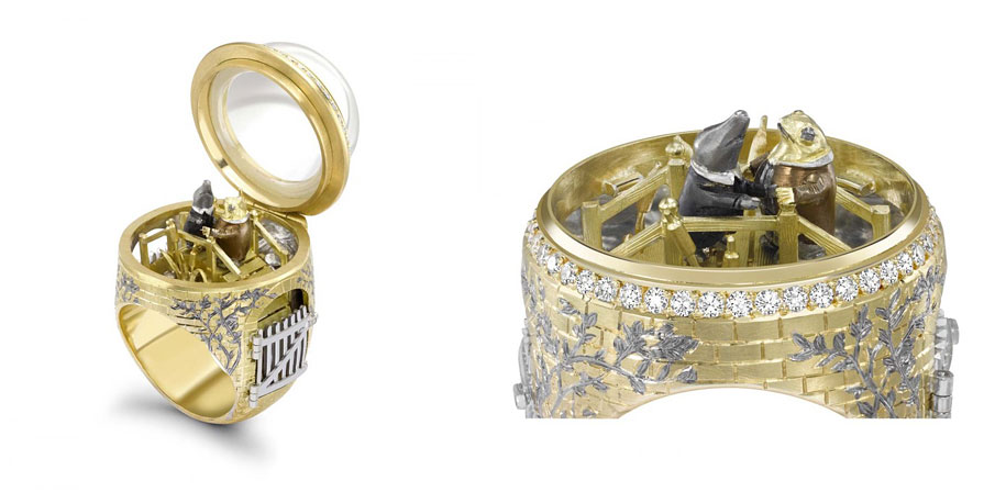 Magical Rings With Secret Compartments Inspired By Famous Novels