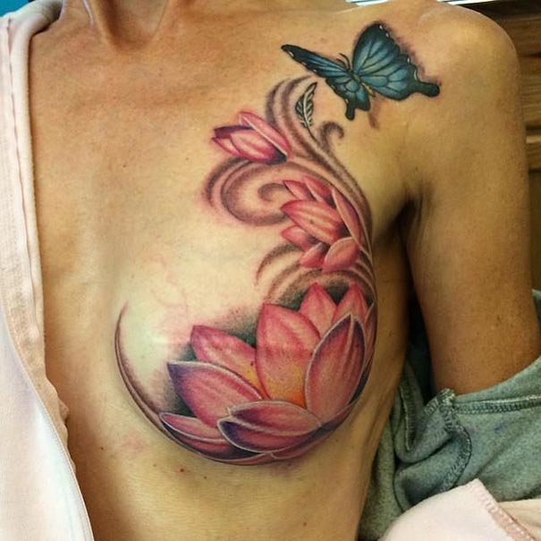 Pink ink: tattoos transform mastectomy scars into beauty 