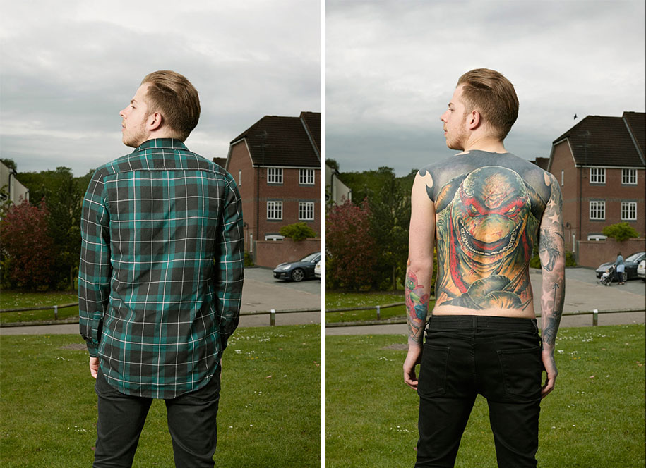 Photographer Strips Tattooed People To Show What’s Hidden ...