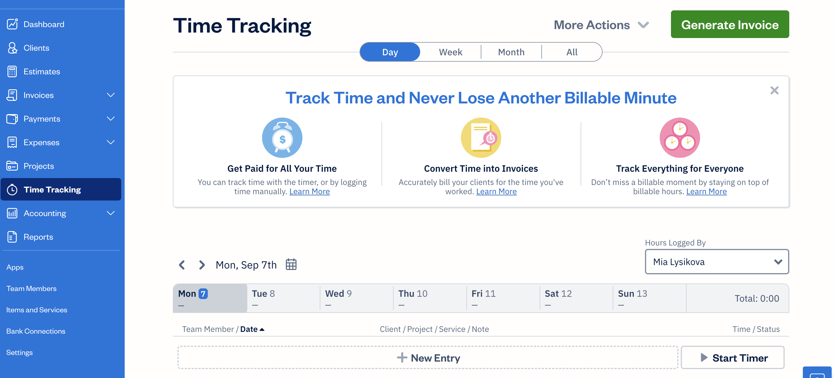 Time tracking