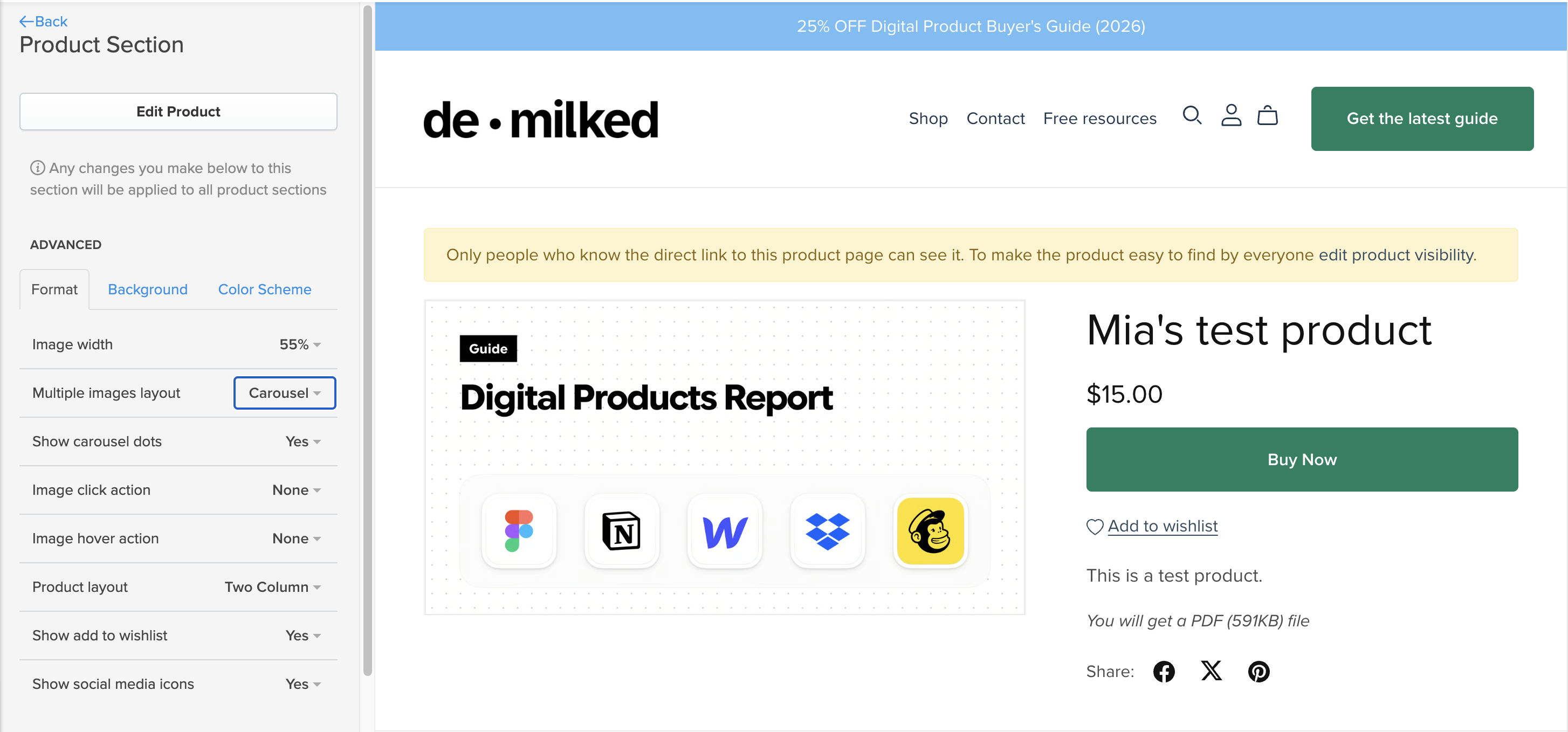Digital product hosting & delivery