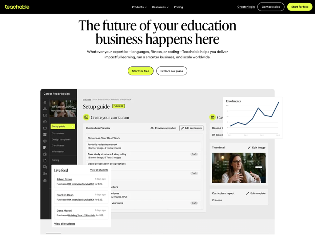Teachable screenshot