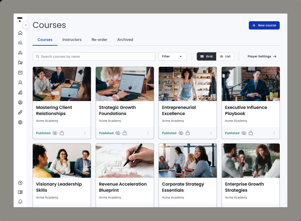Unlimited courses