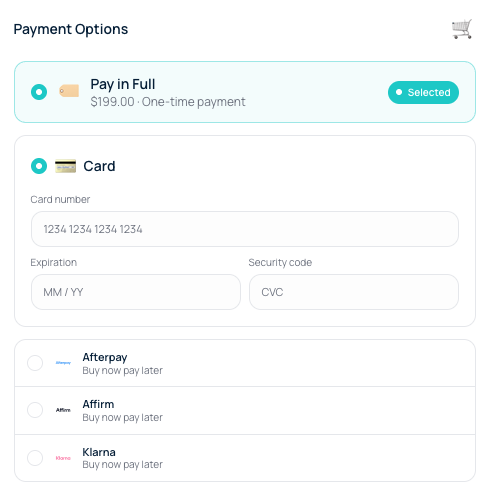 High-converting checkout