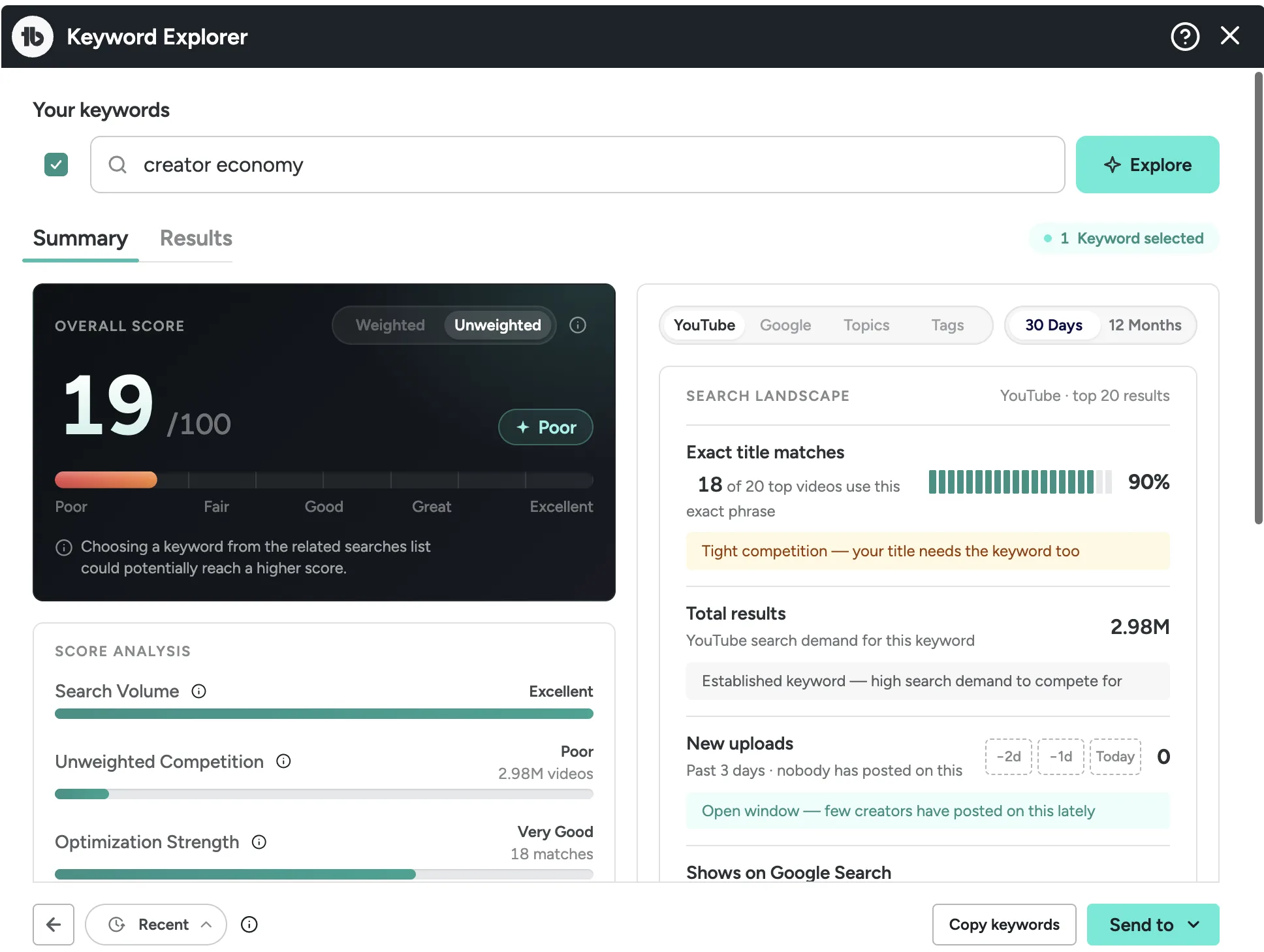 Keyword Explorer