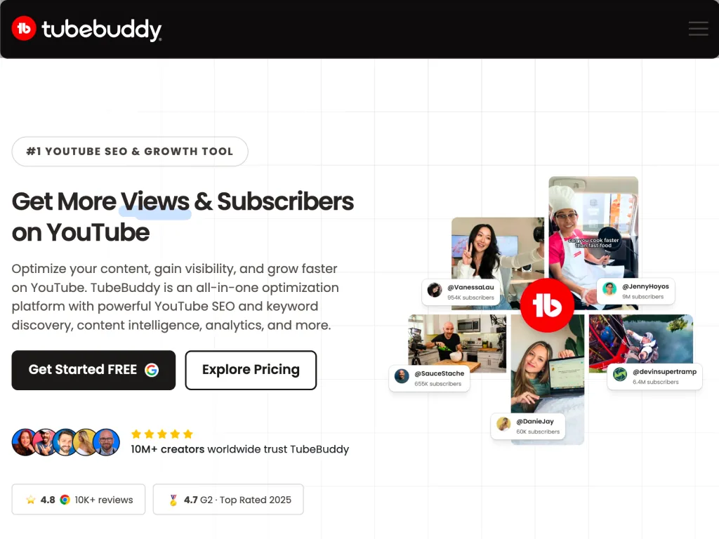 TubeBuddy screenshot