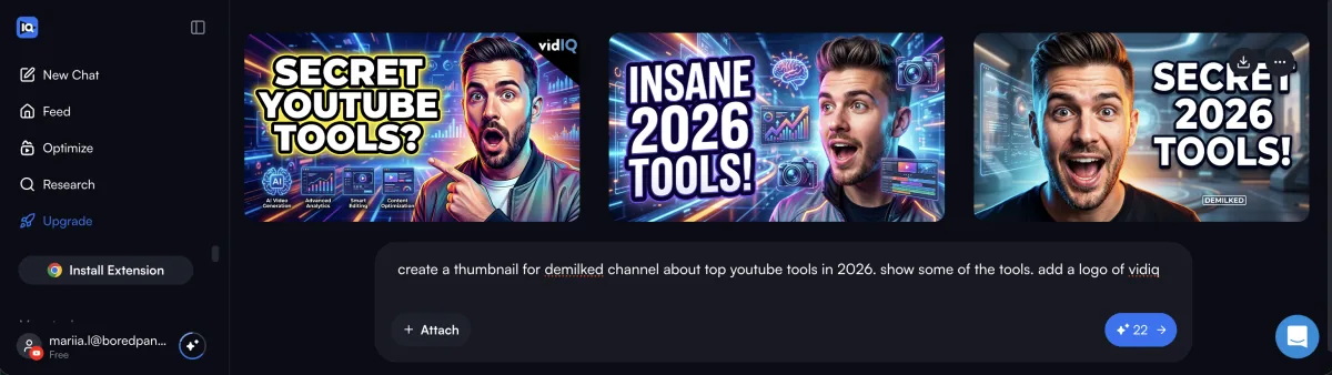 AI thumbnail generator and title generator