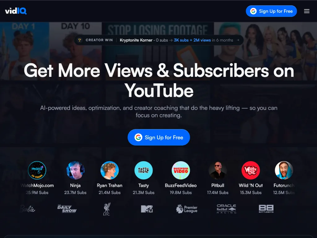 vidIQ screenshot