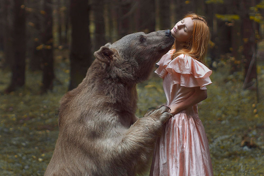 Real Animals Pose With Humans In Mystical Photographs By