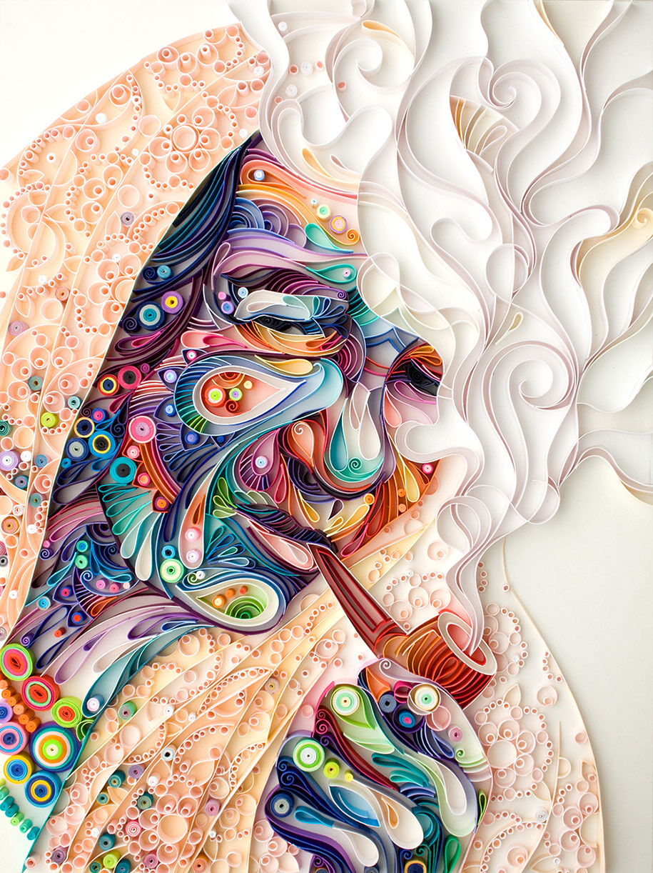 Russian Artist Creates Colorful Illustrations Out Of Colored Paper ...