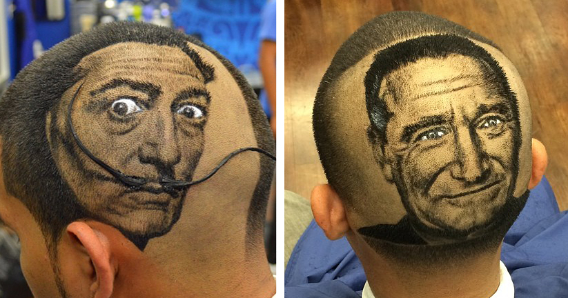Artist Cuts Hair Into Photo-Realistic Portraits
