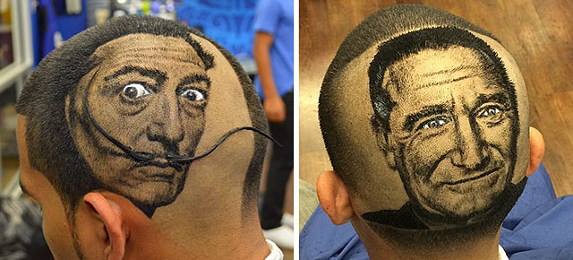 Artist Cuts Hair Into Photo-Realistic Portraits