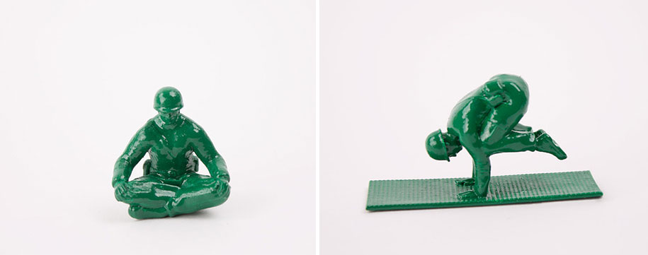 Yoga Joes: Classic Green Army Figures Trade In Guns For Yoga Poses