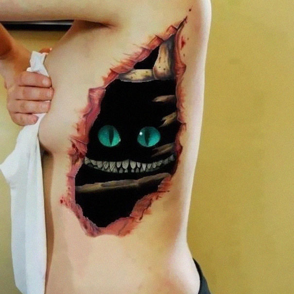 amazing 3d tattoo art 10 - 56  Tatuagens em 3D que irão bagunçar sua mente