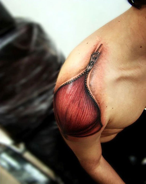 amazing 3d tattoo art 22 - 56  Tatuagens em 3D que irão bagunçar sua mente
