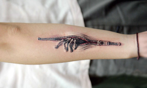 amazing 3d tattoo art 7 - 56  Tatuagens em 3D que irão bagunçar sua mente