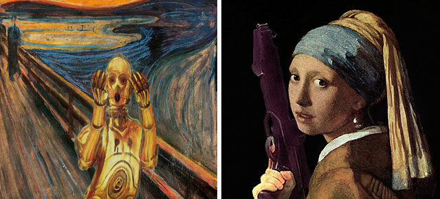 Star Wars Characters Invade Classical Paintings