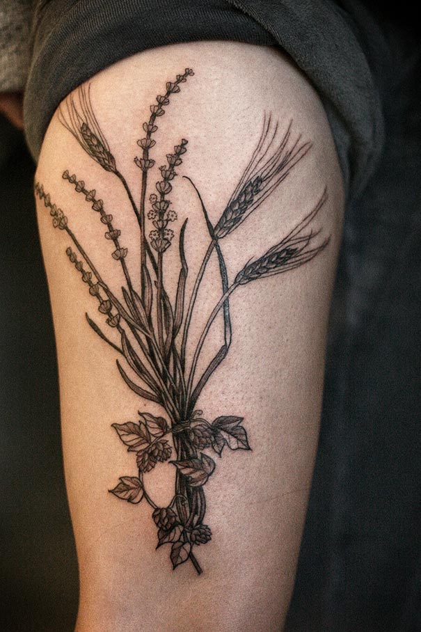 Beautiful Botanical Tattoos By Salem Witch Descendant