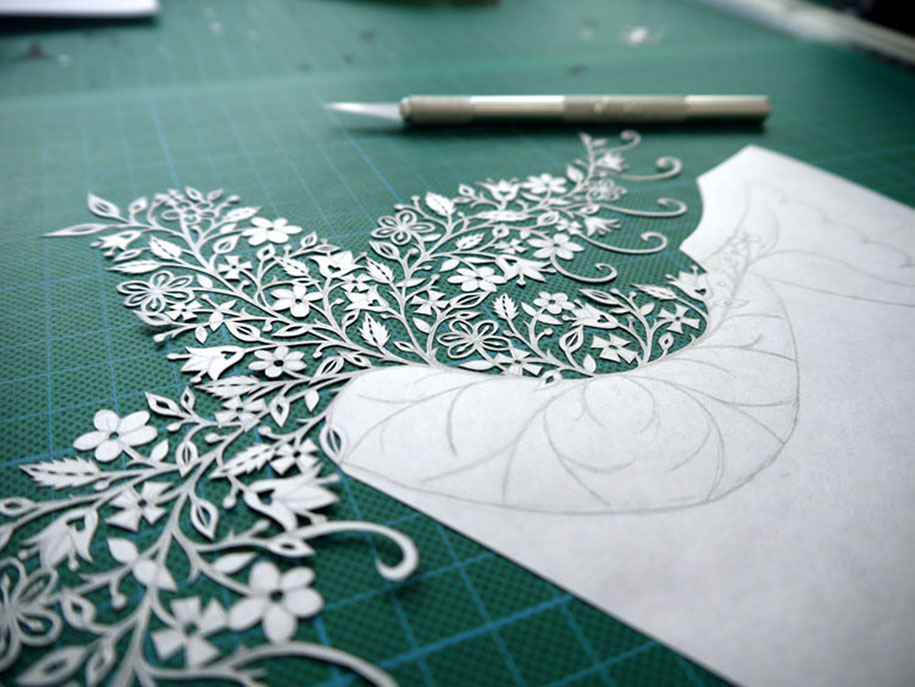 Incredible Paper Art Hand-Cut From Single Sheets Of Paper By Suzy