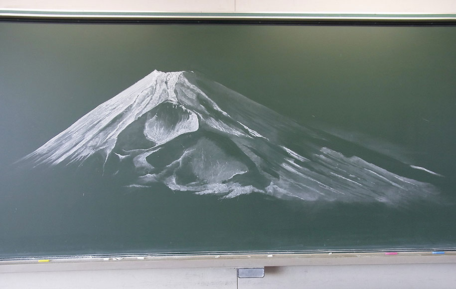 chalkboard blackboard art highschool nichigaku japan 28