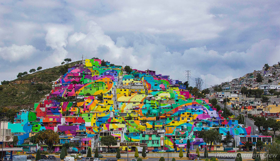 Mexican Government Let Street Artists Paint 200 Houses To Unite The Community