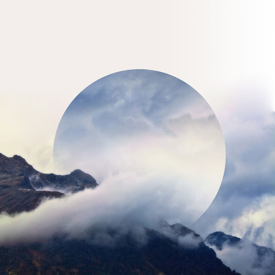Calm And Soothing Geometric Landscape Photo Manipulations By Witchoria