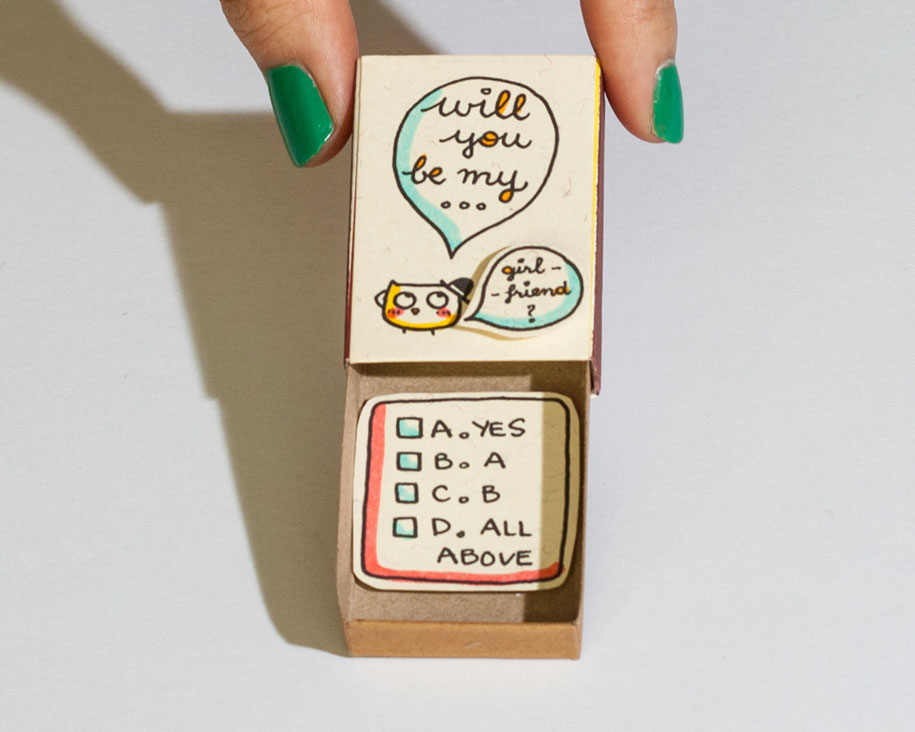 Matchboxes With Cute Hidden Messages To Surprise Your 