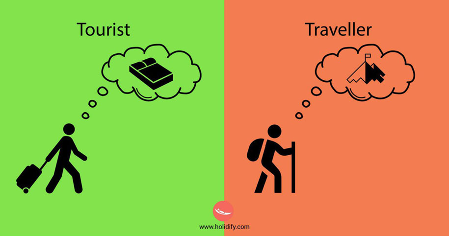 The tourist vs. the traveler