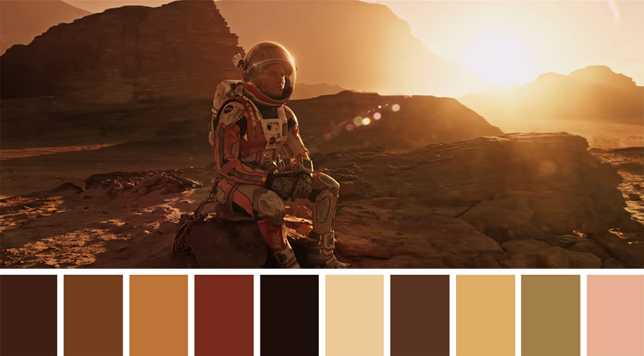 Paleta de colores- Marte