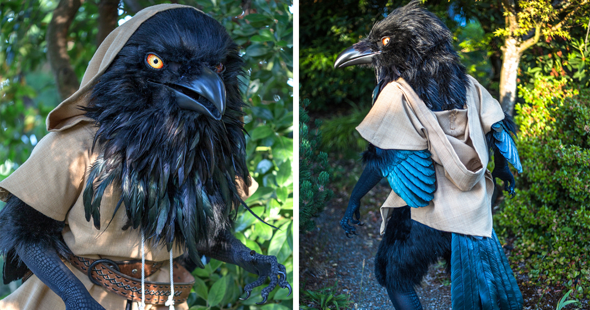 Handmade Giant Raven Cosplay Costume