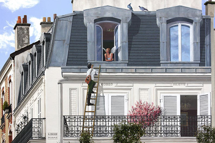 street art hyper realistic fake facades patrick commecy 11 - Artista francês transforma fachadas de prédios em desenhos cheios de vida