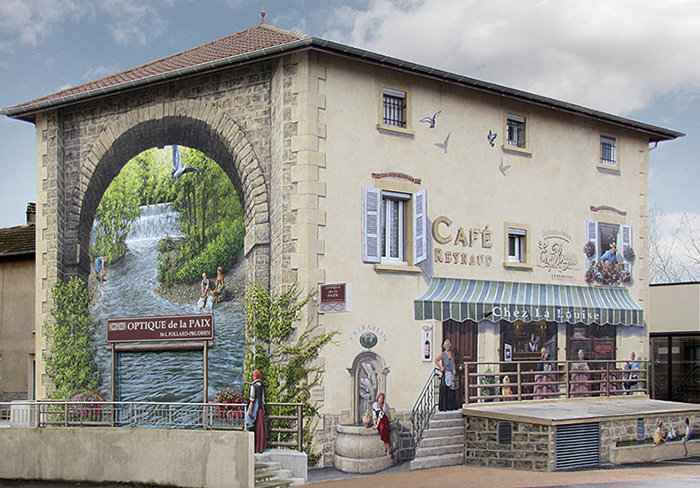 street art hyper realistic fake facades patrick commecy 20 - Artista francês transforma fachadas de prédios em desenhos cheios de vida