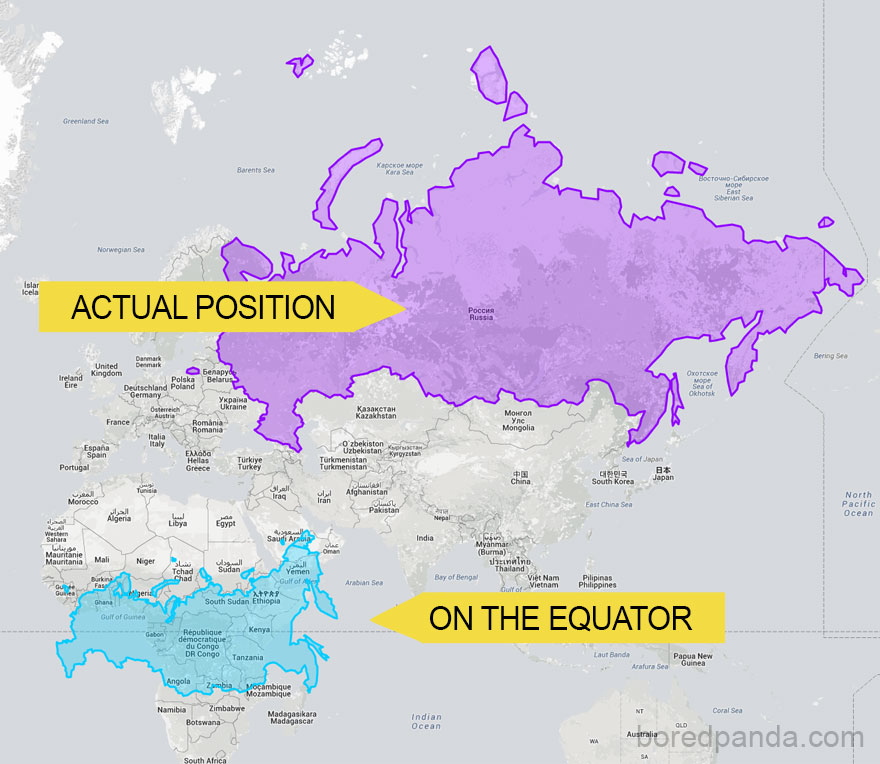 15 Maps Reveal How The World Actually Looks | DeMilked