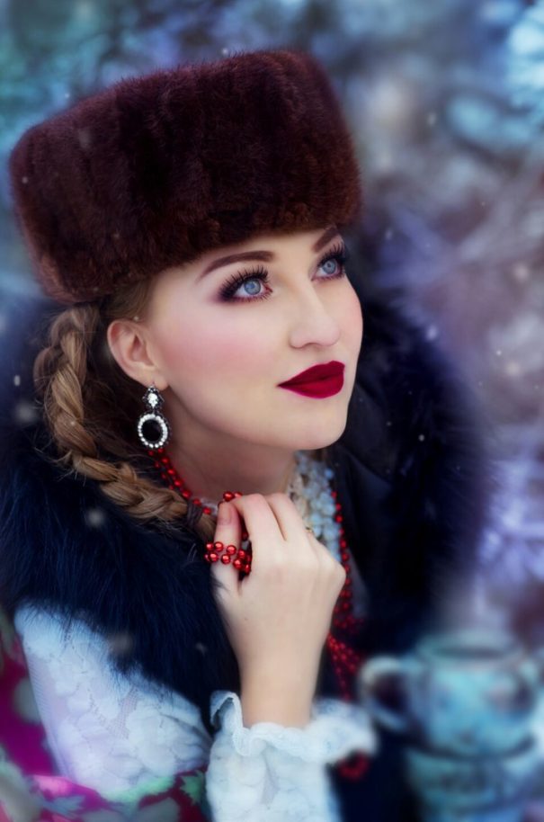 Russian winter wonderland in portraits