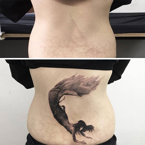 scars tattoos cover up 29 - 50 Incríveis tatuagens de encobrimento de cicatrizes