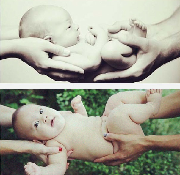 59e0b289c14b1 baby photoshoot expectations vs reality pinterest fails 04a - Tirar foto de bebê não é nenhum pouco fácil