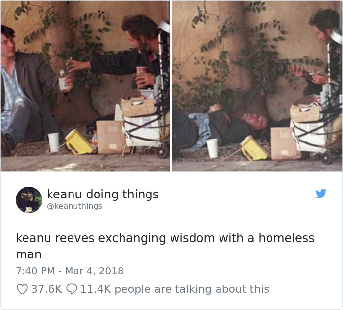 5abe1c05e8ee3 970383440989315073 png  700 5abc9ca5c05d3  700 - Por que Keanu Reeves tímido e introvertido é tão popular na Internet?