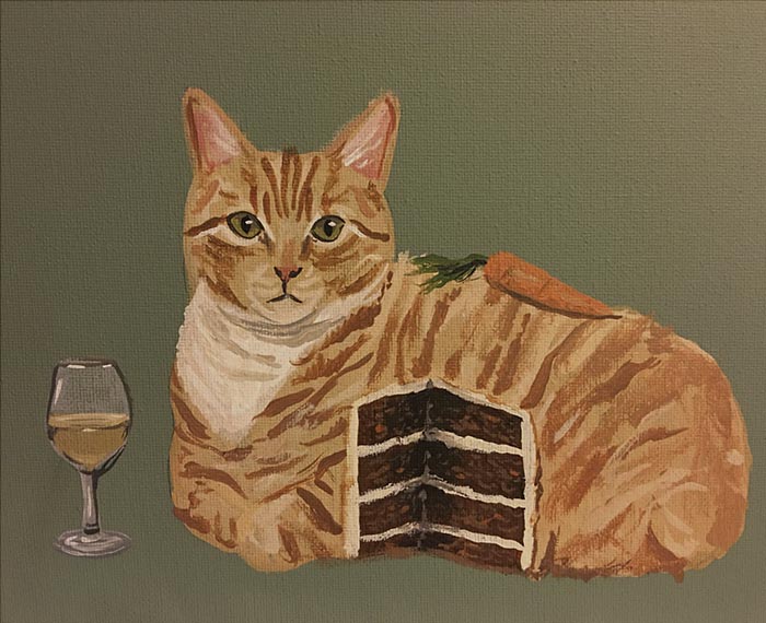 These Surrealist Cat Paintings Are So Weird, It's Hilarious DeMilked