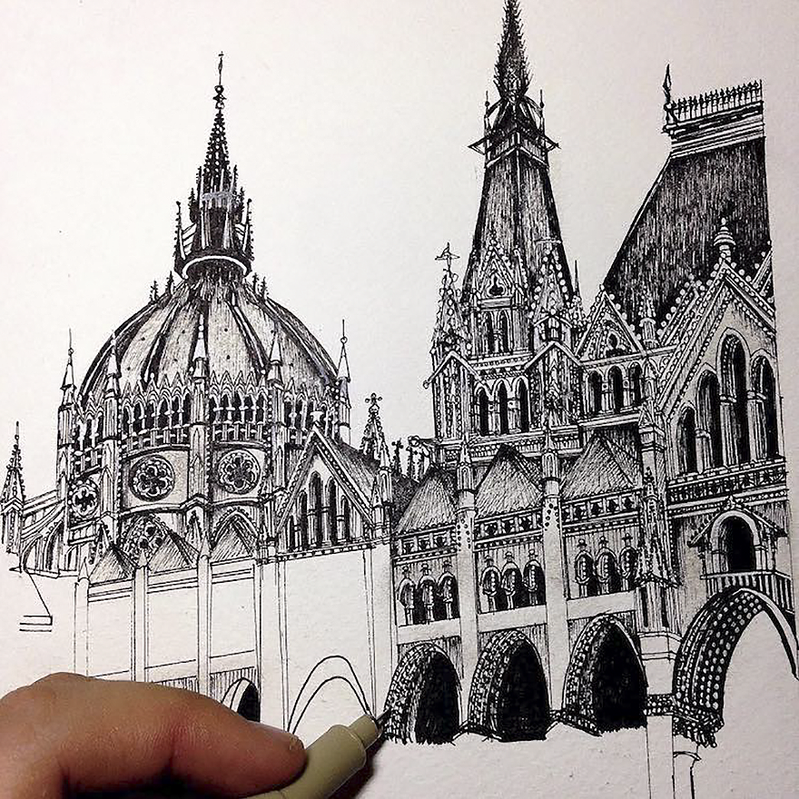 Japanese Artist Creates The Most Intricate Drawings Of 