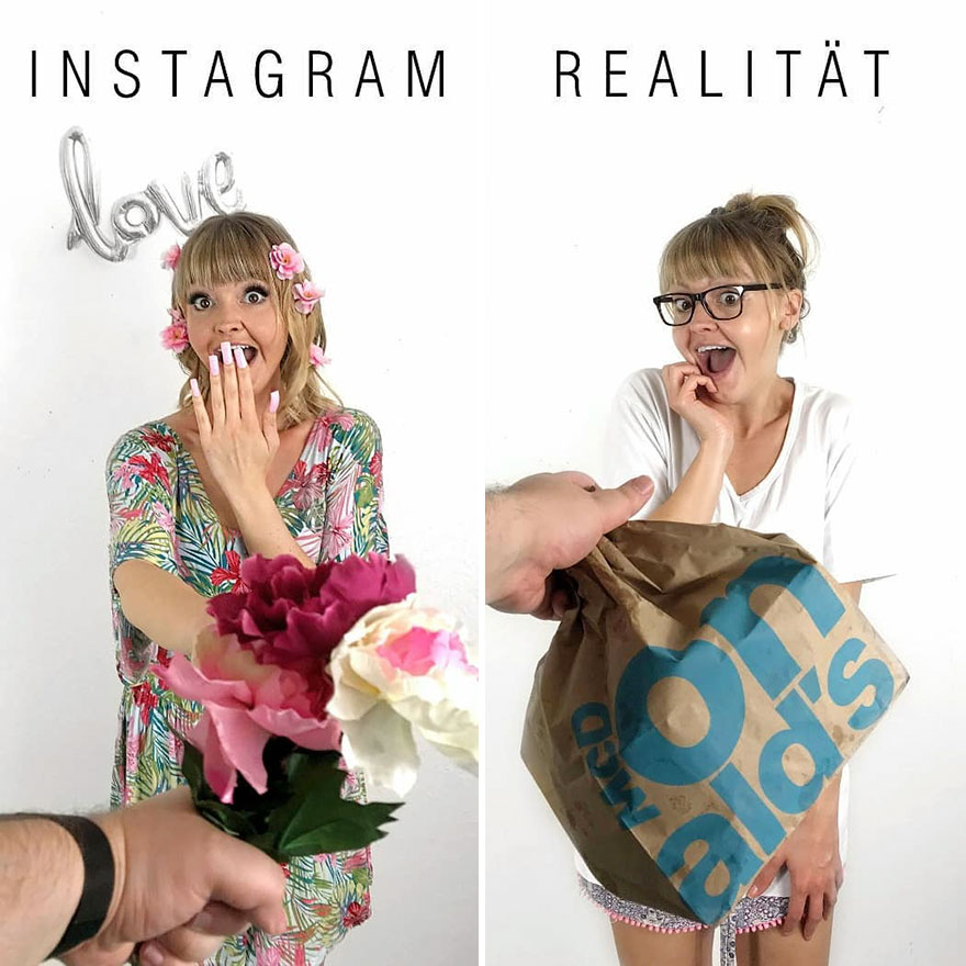5b976d9831d02 German shows the reality of perfect instagram photos and the result is a lot of fun 5b8e33e02314e  880 - Instagram: Expectativa x Realidade