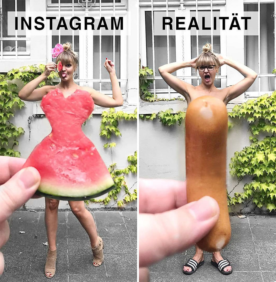 5b976d990ae4d German shows the reality of perfect instagram photos and the result is a lot of fun 5b8e33ec21b15  880 - Instagram: Expectativa x Realidade