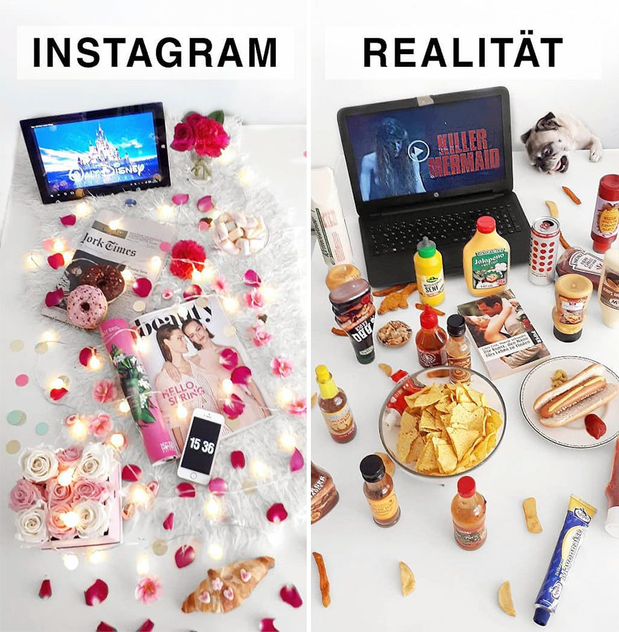 5b976d9a46b4a German shows the reality of perfect instagram photos and the result is a lot of fun 5b8e33e82b76b  880 - Instagram: Expectativa x Realidade # Parte 2