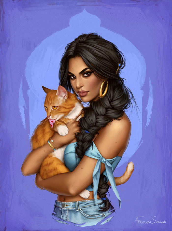 5bb613601d550 Illustrator Shows How Disney Princesses Would Look Like If They Lived In 2018 And The Result Is Awesome 5bb32659836ff  700 - Illustratora mostra como os personagens da Disney ficariam se vivessem em 2019